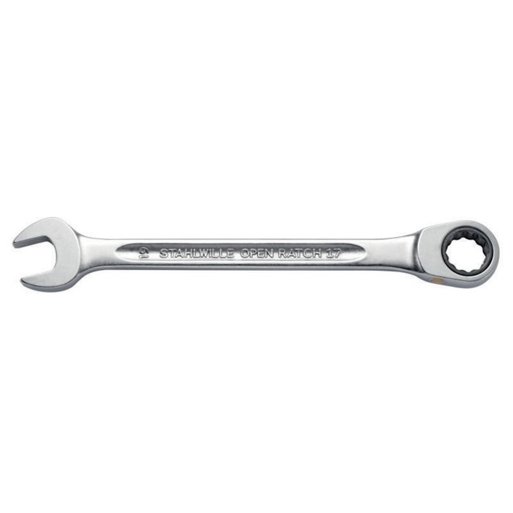 Produktabbildung Nr. 2: STAHLWILLE Maulringratschenschlüsselsatz 17F/5, 5-teilig Schlüsselweiten 8-19 mm, flach