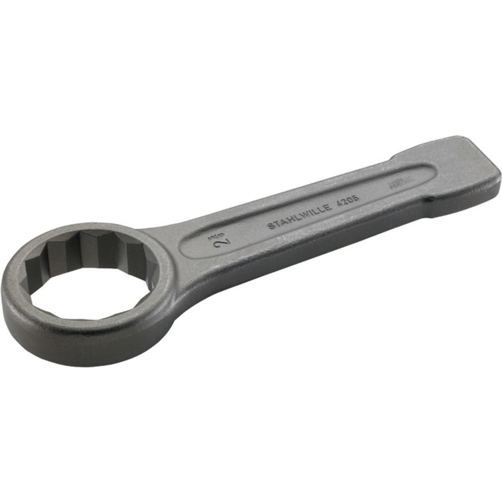 Produktabbildung: STAHLWILLE Schlagringschlüssel 4205 SW 24mm L.160mm Spezialstahl