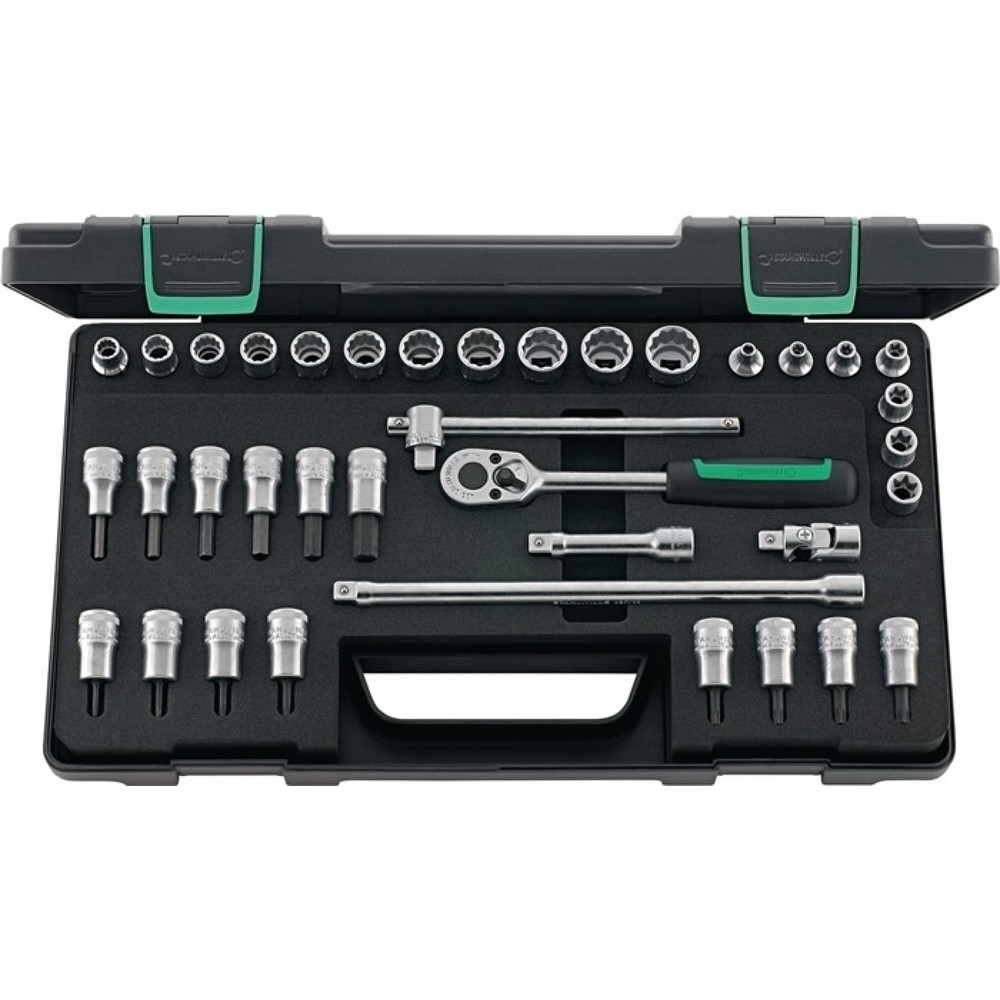 Produktabbildung: STAHLWILLE Steckschlüsselsatz 45/49/32/5TX 37-tlg.3/8 Zoll SW 8-19mm Z.30 12KT