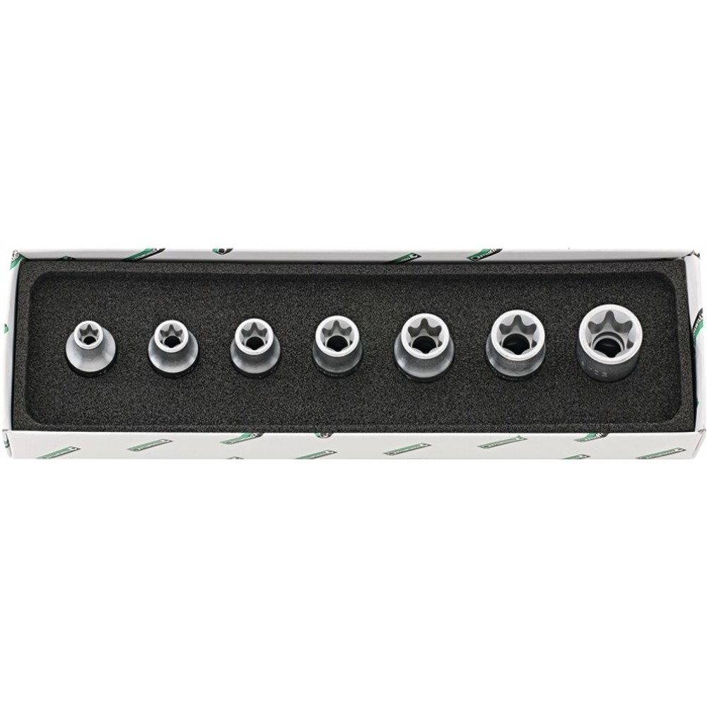 Produktabbildung: STAHLWILLE Steckschlüsselsatz 50TX/7 7-tlg.1/2 Zoll E10-E24