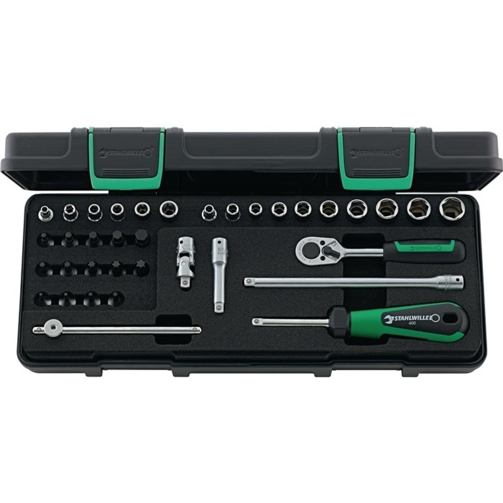 Produktabbildung: STAHLWILLE Steckschlüsselsatz 88TX 36-tlg.1/4 Zoll SW 5-13mm Z.22 6KT