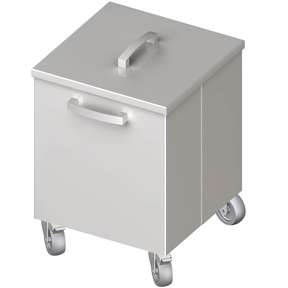 Produktabbildung: Stalgast Abfallbehälter fahrbar, 350x350x500 mm, verschweißt