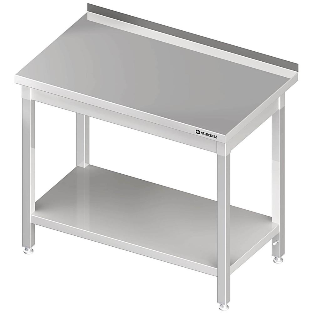Produktabbildung: Stalgast Arbeitstisch mit Grundboden, 400x600x850 mm, mit Aufkantung, verschweißt