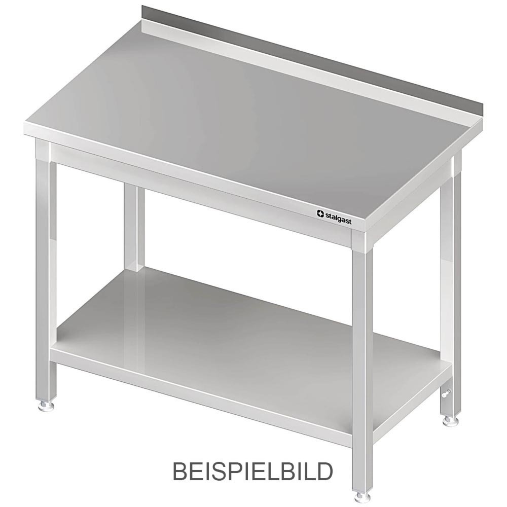 Produktabbildung: Stalgast Arbeitstisch mit Grundboden, 400x600x850 mm, ohne Aufkantung, verschweißt