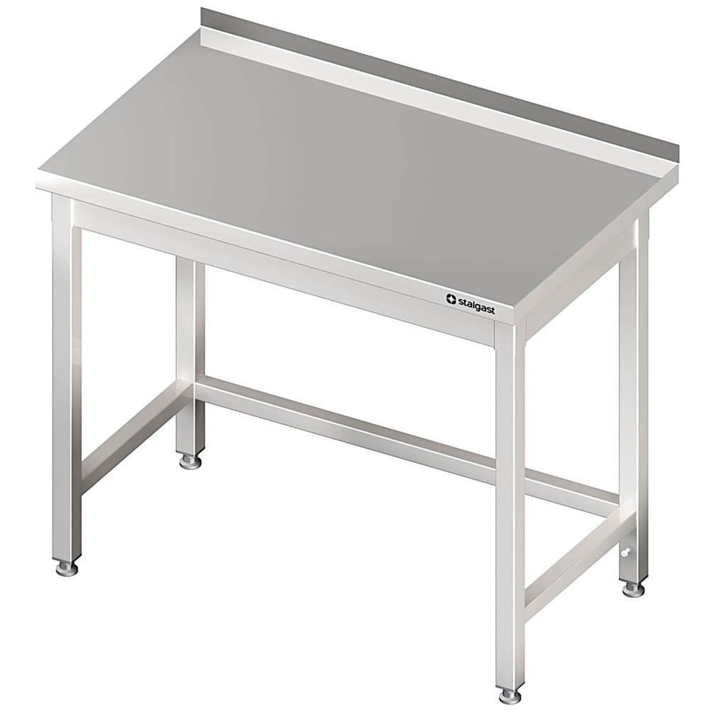 Produktabbildung: Stalgast Arbeitstisch ohne Grundboden, 400x600x850 mm, mit Verstrebung, mit Aufkantung, verschweißt