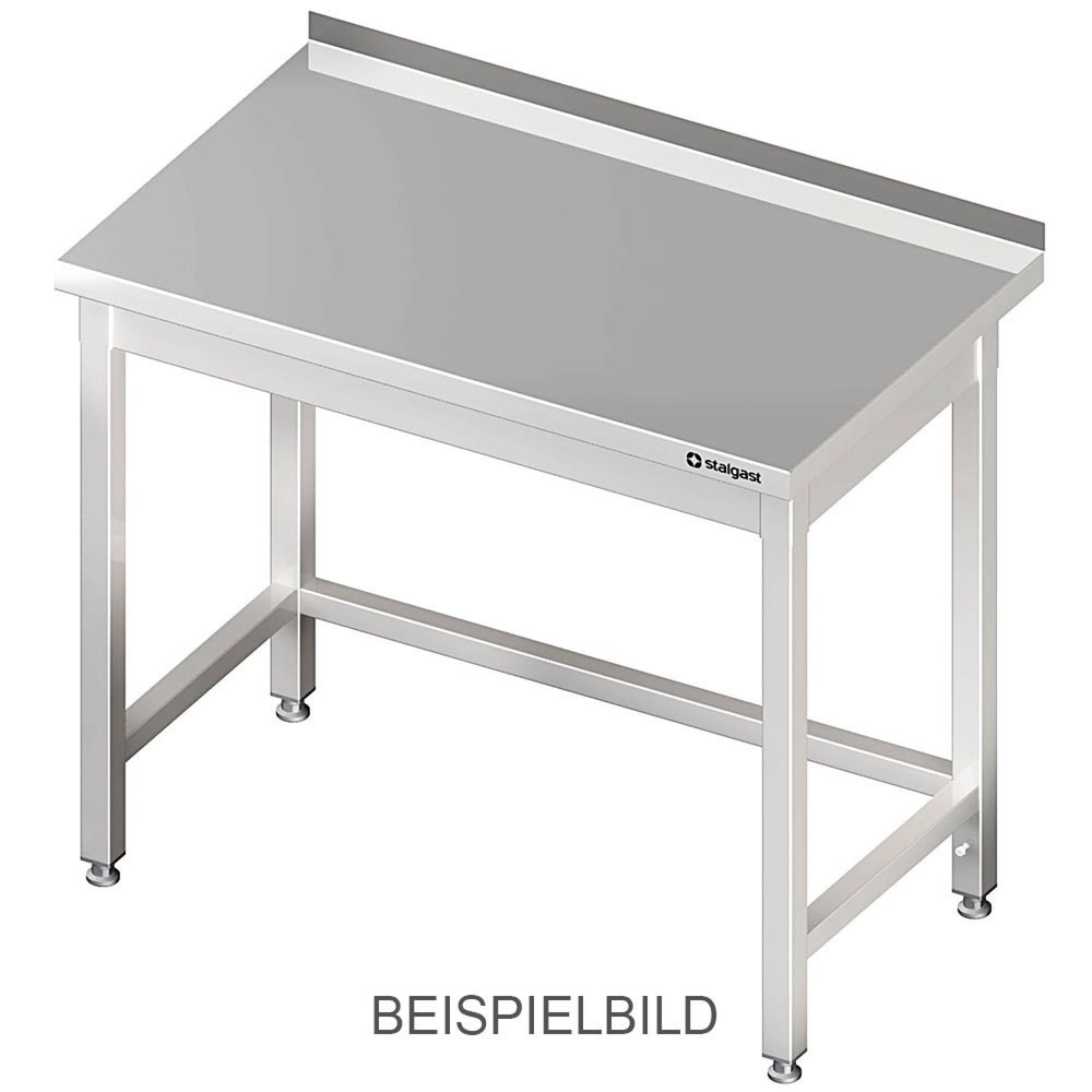 Produktabbildung: Stalgast Arbeitstisch ohne Grundboden, 800x600x850 mm, mit Verstrebung, ohne Aufkantung, verschweißt