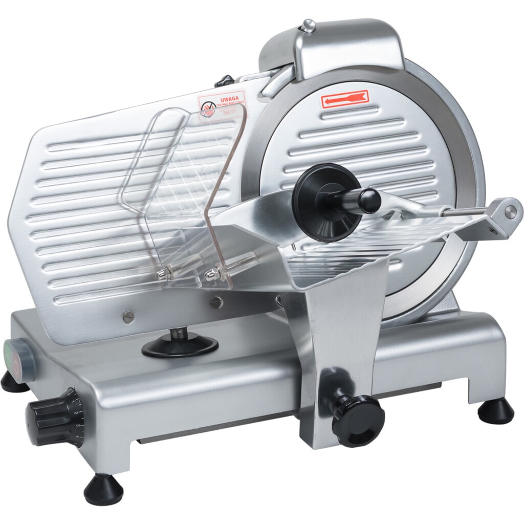 Produktabbildung: Stalgast Aufschnittmaschine, Gehäuse aus eloxiertem Aluminium, Messer 250 mm Ø
