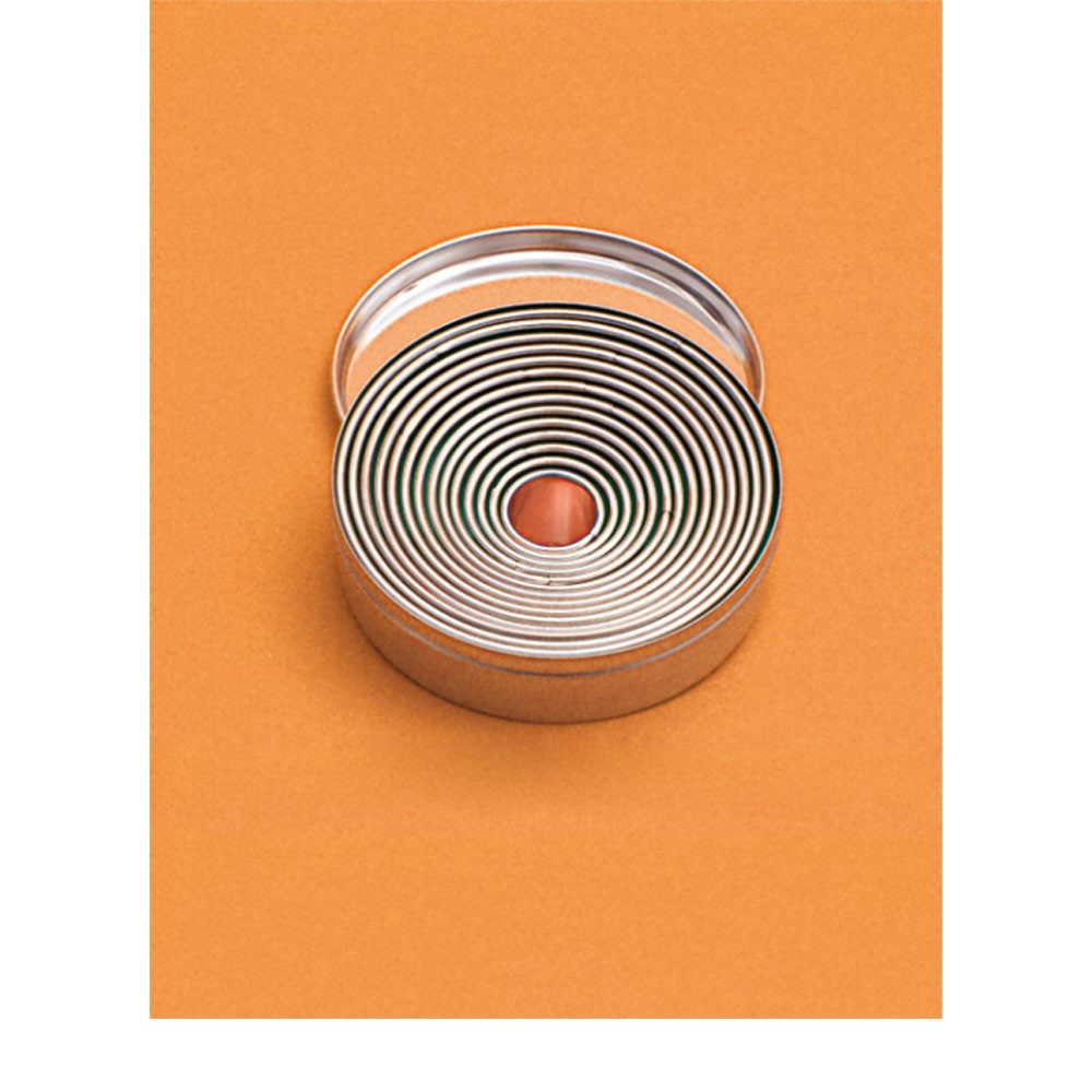 Produktabbildung: Stalgast Ausstechsatz, rund, glatt, Ø 3,4 bis 9 cm