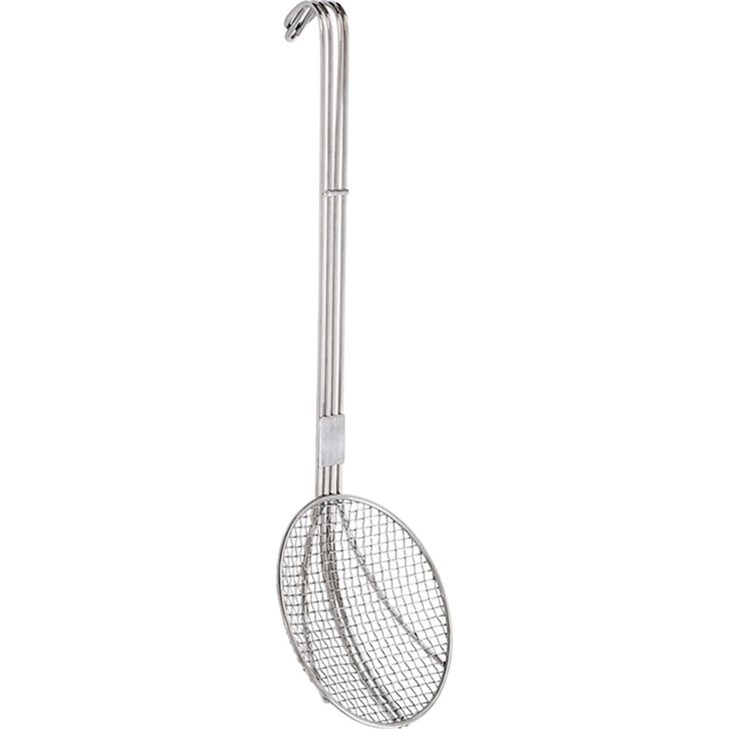 Stalgast Back- / Frittierlöffel aus Chromstahl, Ø 20 cm, Stiellänge 59 cm Produktabbildung: Stalgast Back- / Frittierlöffel aus Chromstahl, Ø 20 cm, Stiellänge 59 cm