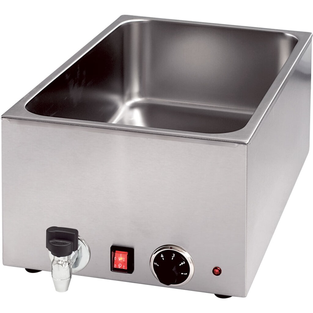 Produktabbildung: Stalgast Bain-Marie mit Ablasshahn GN1/1 150 mm Höhe
