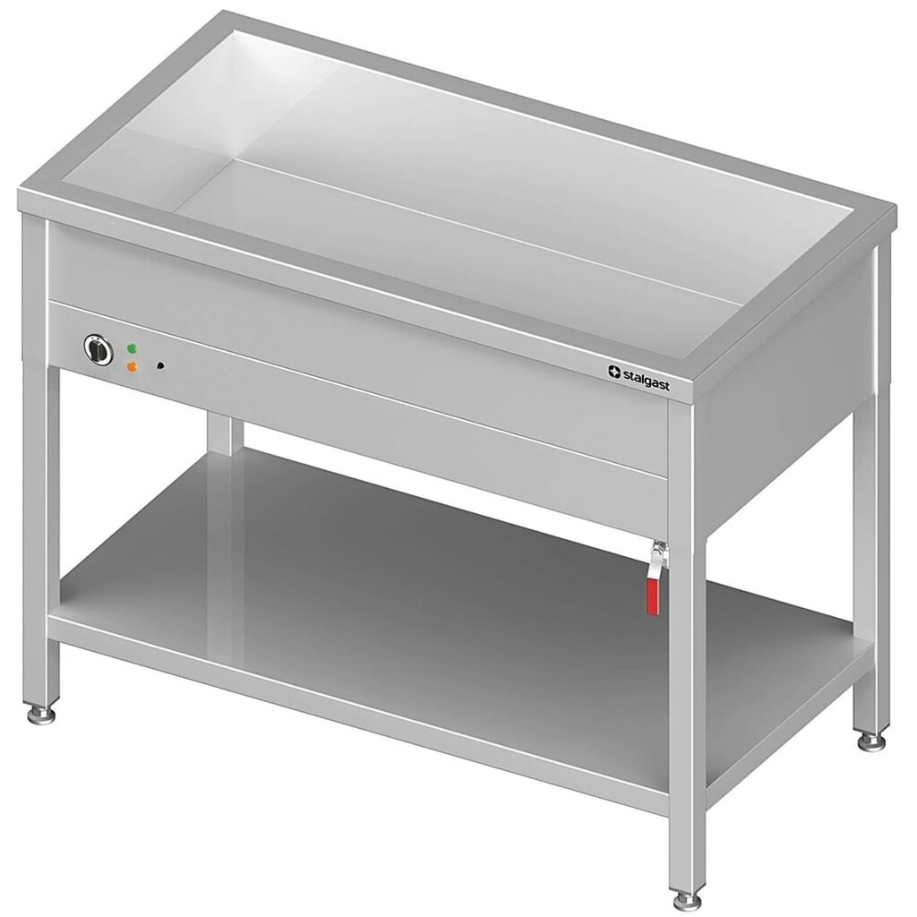 Produktabbildung: Stalgast Bain-Marie Standgerät mit einem Becken, für 2x GN1/760x600x850 mm