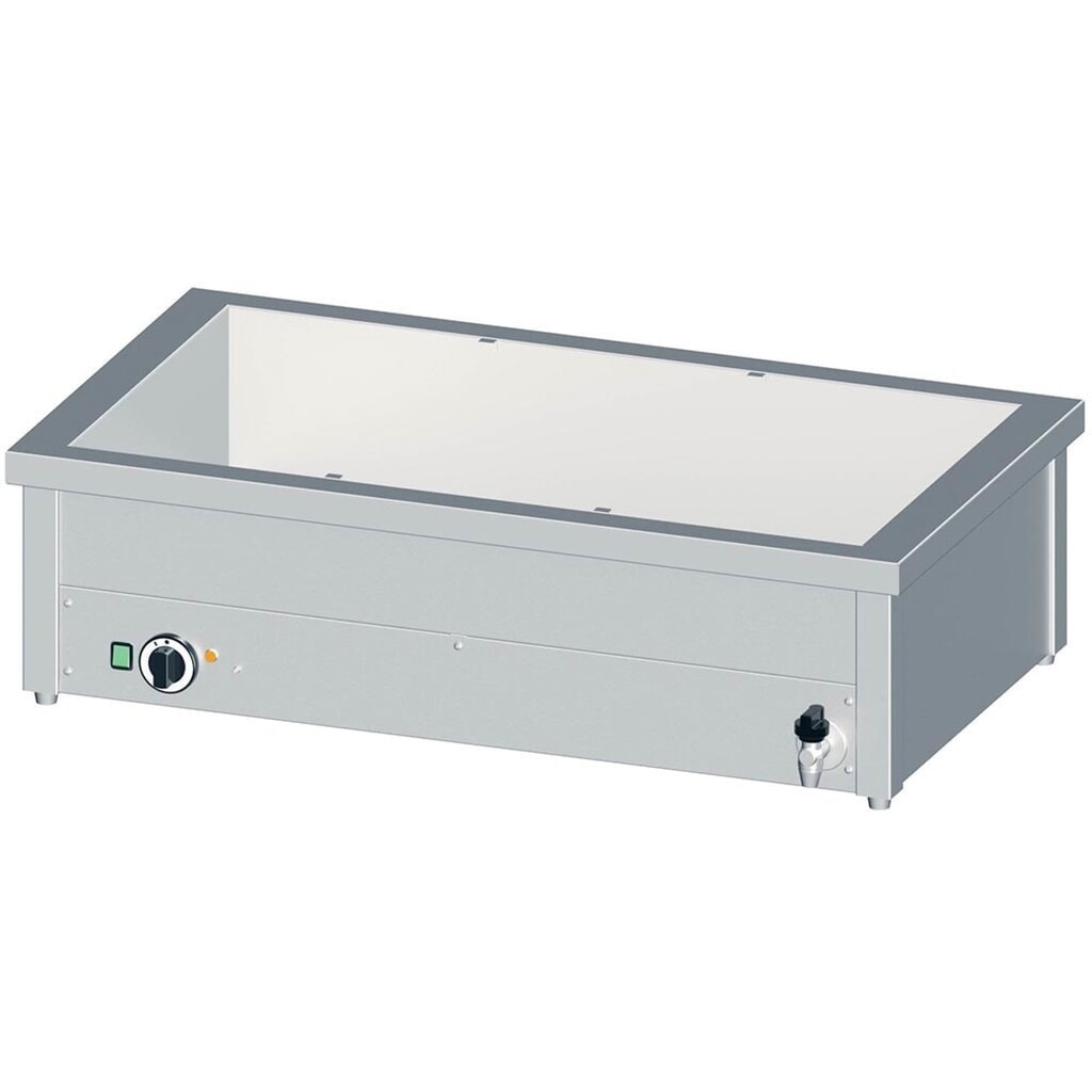 Stalgast Bain-Marie Tischgerät mit einem Becken, für 2x GN1/760x600x310 mm Produktabbildung: Stalgast Bain-Marie Tischgerät mit einem Becken, für 2x GN1/760x600x310 mm