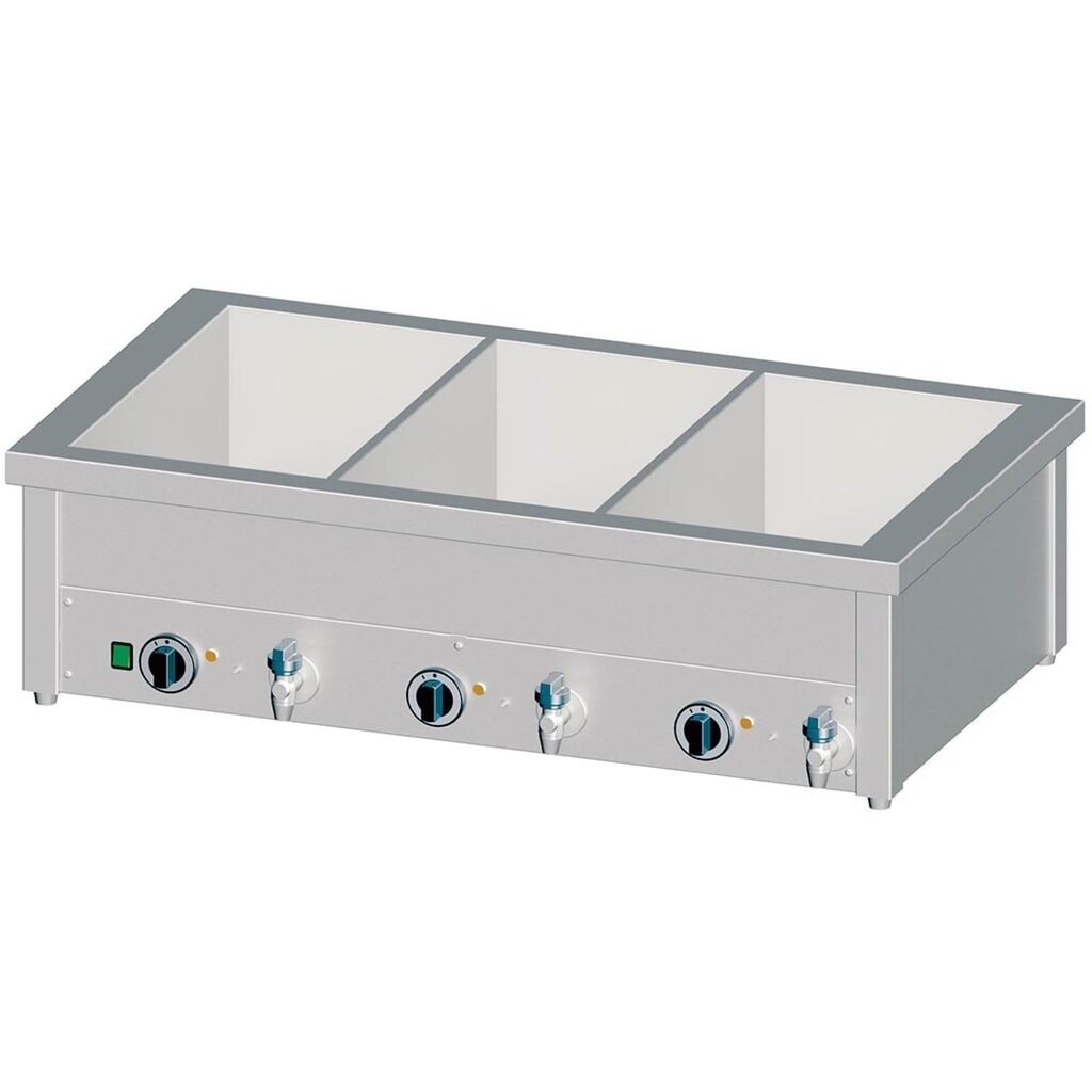 Produktabbildung: Stalgast Bain-Marie Tischgerät mit separaten Becken, für 2x GN1/760x600x310 mm