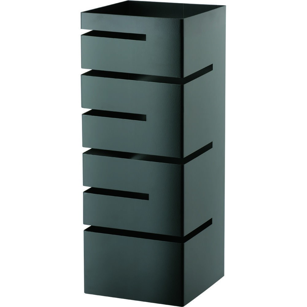 Produktabbildung: Stalgast Buffet-Ständer niedrig, Einschübe winklig, 150x150x355 mm (BxTxH), schwarz