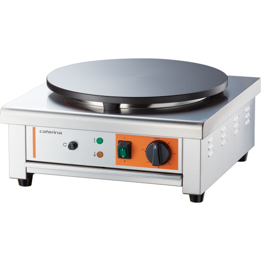 Produktabbildung: Stalgast Crêpe-Gerät mit Ø 400 mm Platte, 450x470x220 mm (BxTxH), 3 kW 230 V