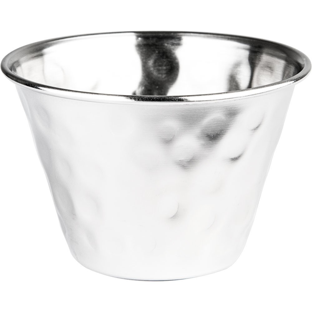 Produktabbildung: Stalgast Dip-Schale Edelstahl, Hammerschlagoptik  Ø 72 mm, 120 ml