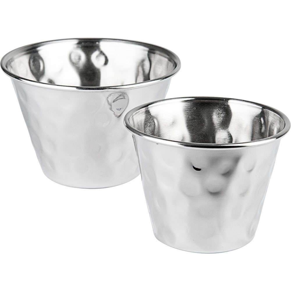 Produktabbildung Nr. 2: Stalgast Dip-Schale Edelstahl, Hammerschlagoptik  Ø 72 mm, 120 ml