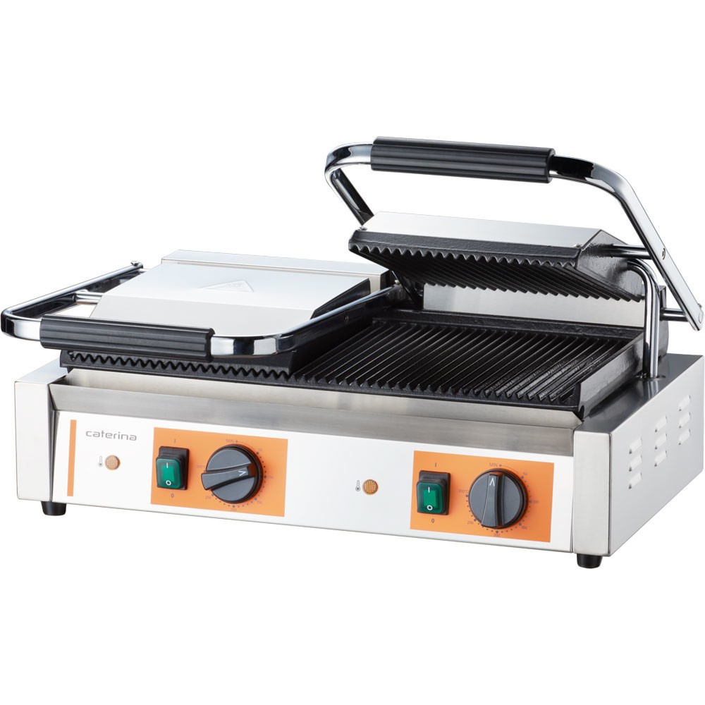 Produktabbildung Nr. 1: CATERINA Stalgast Doppel-Kontaktgrill, 570x360x200 mm (BxTxH), 3,6 kW