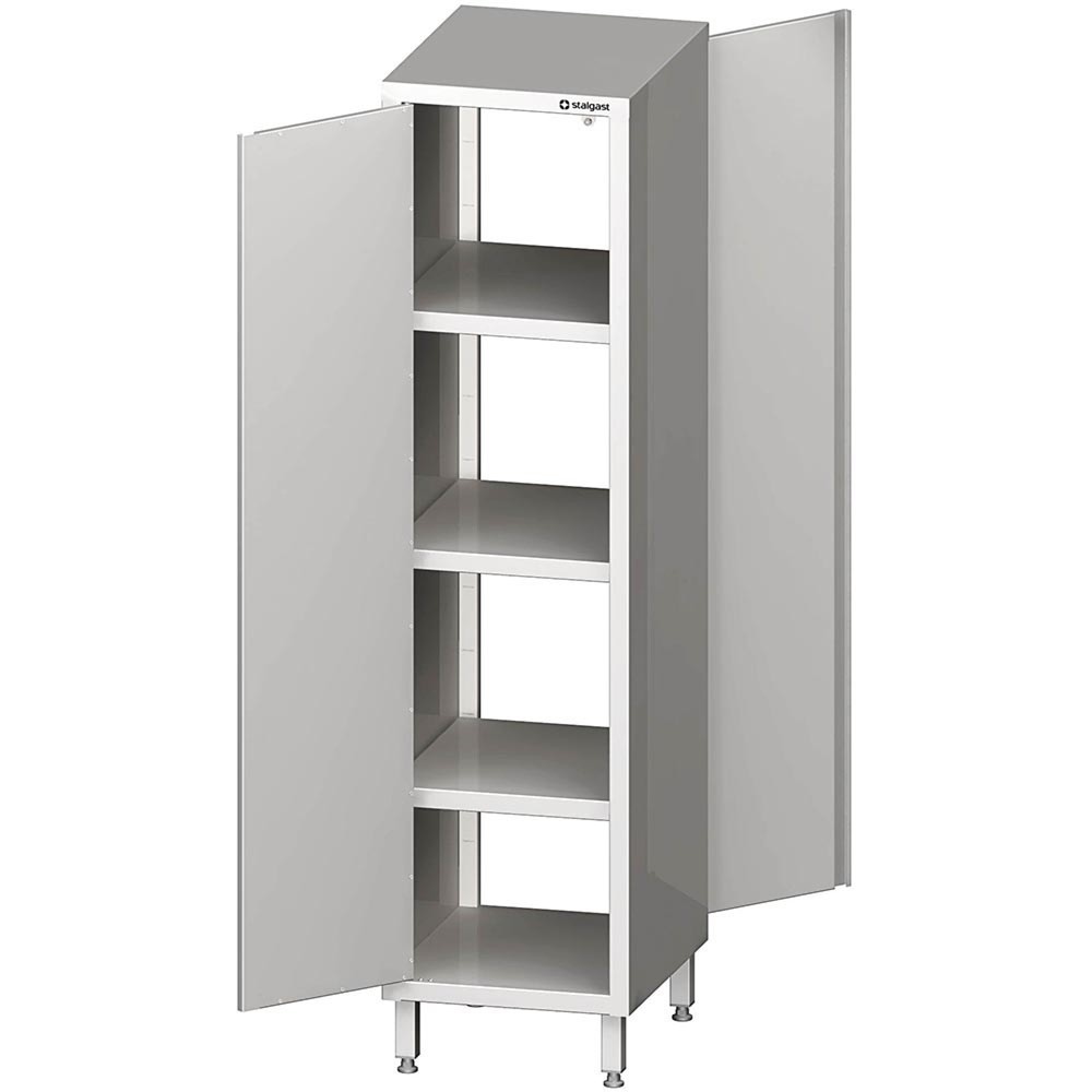 Produktabbildung: Stalgast Durchreiche-Hochschrank mit Flügeltüren, 400x600x2000 mm, verschweißt