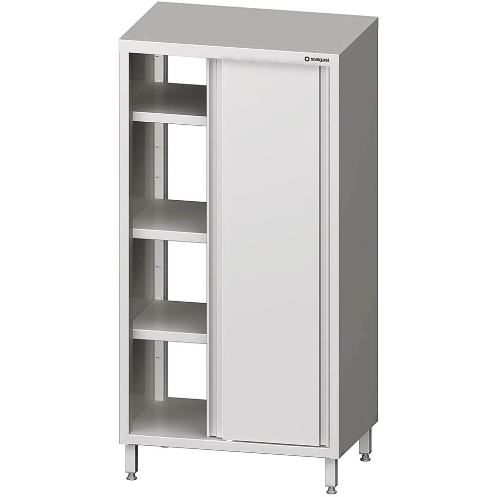 Produktabbildung: Stalgast Durchreiche-Hochschrank mit Schiebetüren, 800x700x1800 mm, verschweißt