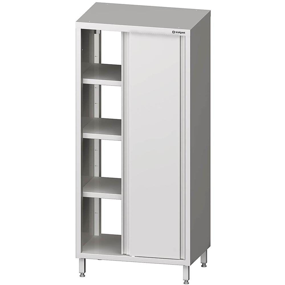 Produktabbildung: Stalgast Durchreiche-Hochschrank mit Schiebetüren, 800x500x2000 mm, verschweißt