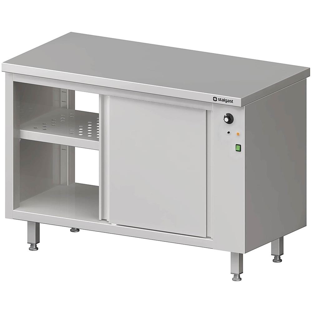 Produktabbildung: Stalgast Durchreiche-Wärmeschrank mit Schiebetüren 1200x700x850 mm