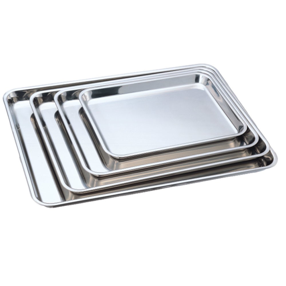 Produktabbildung: Stalgast Edelstahl-Auslagetablett, 40 x 28 x 2,5 cm (BxTxH)