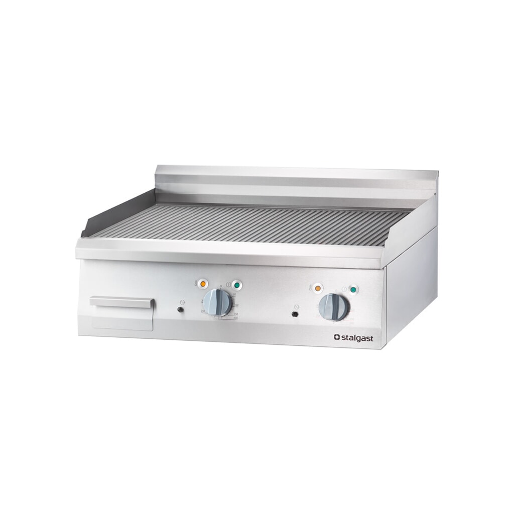 Stalgast Elektro-Griddleplatte als Tischgerät, 800x700 mm, gerillte Grillfläche, Serie 700 ND Produktabbildung: Stalgast Elektro-Griddleplatte als Tischgerät, 800x700 mm, gerillte Grillfläche, Serie 700 ND