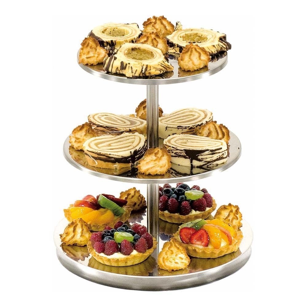 Produktabbildung: Stalgast Etagere ohne Griff, 3-stufig, Höhe 30 cm