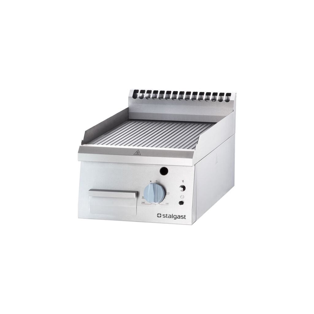 Stalgast Gas-Griddleplatte als Tischgerät, 400x700 mm, gerillte Grillfläche, Serie 700 ND Produktabbildung: Stalgast Gas-Griddleplatte als Tischgerät, 400x700 mm, gerillte Grillfläche, Serie 700 ND