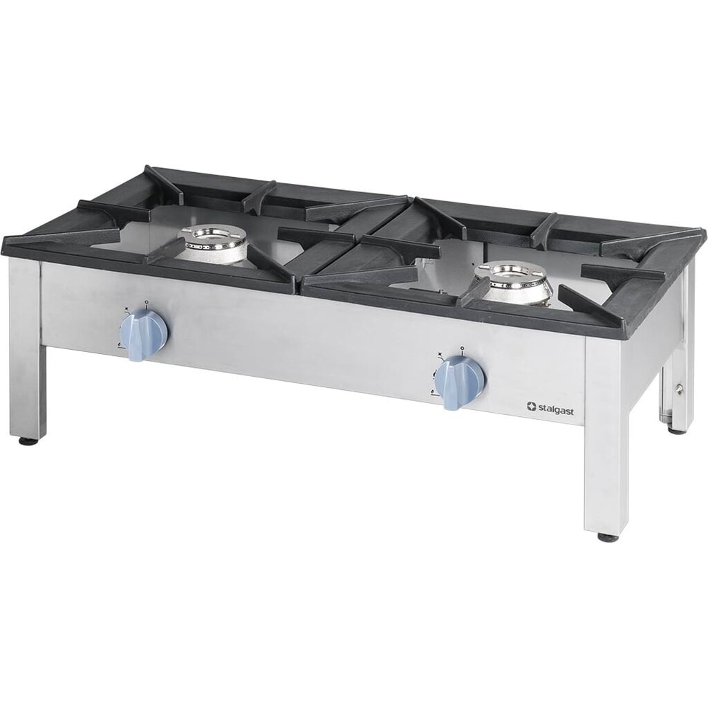 Stalgast Gas-Hockerkocher, Doppelbrenner TOP - G20, 1160 x 580 x 380 mm (BxTxH) Produktabbildung: Stalgast Gas-Hockerkocher, Doppelbrenner TOP - G20, 1160 x 580 x 380 mm (BxTxH)