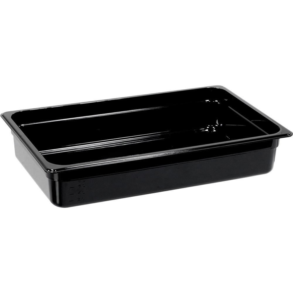 Produktabbildung Nr. 1: Stalgast Gastronormbehälter, Polycarbonat, schwarz, GN 1/1 (100 mm)