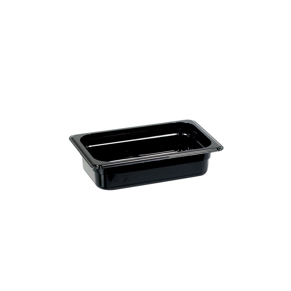 Produktabbildung Nr. 1: Stalgast Gastronormbehälter, Polycarbonat, schwarz, GN 1/4 (65 mm)