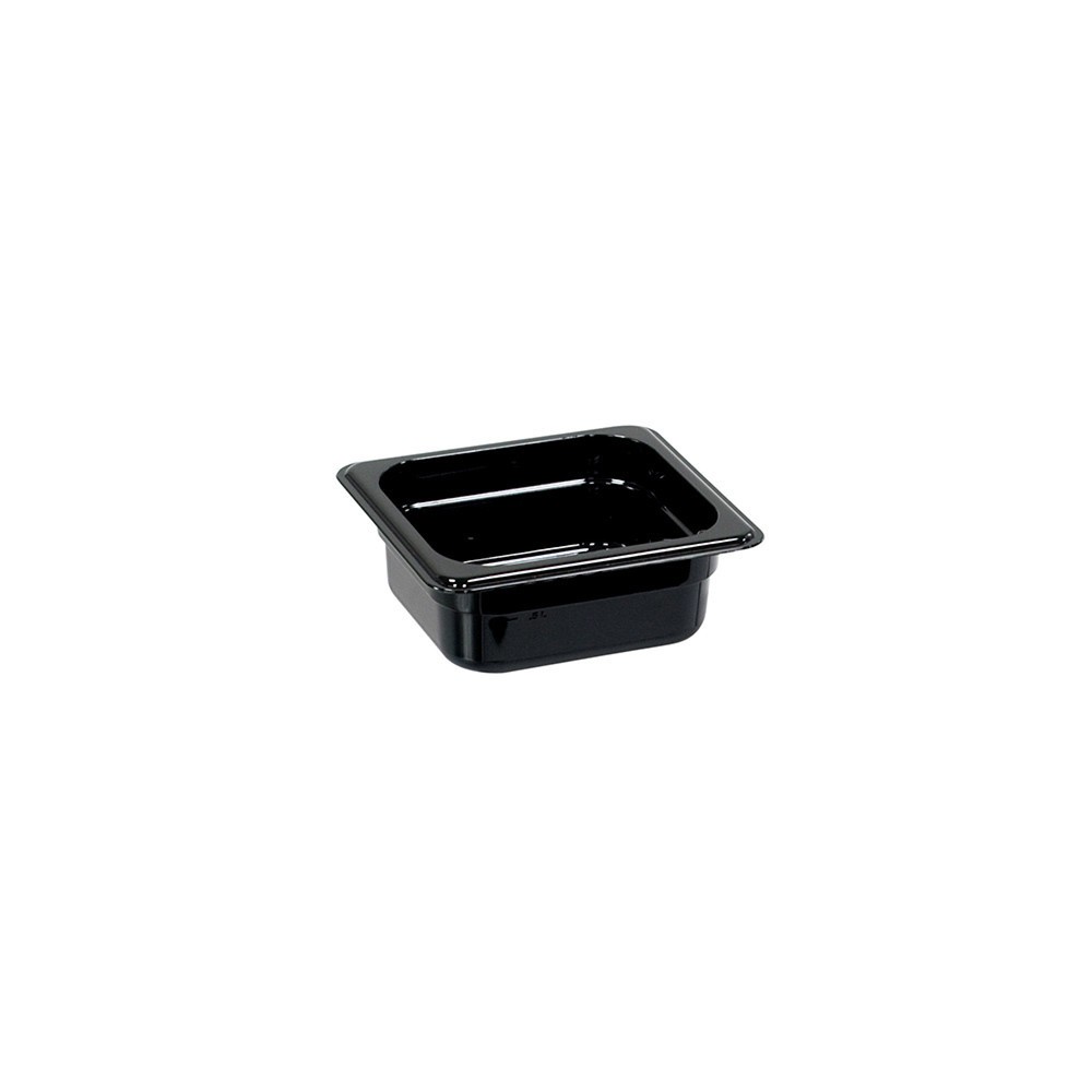 Produktabbildung Nr. 1: Stalgast Gastronormbehälter, Polycarbonat, schwarz, GN 1/6 (100 mm)