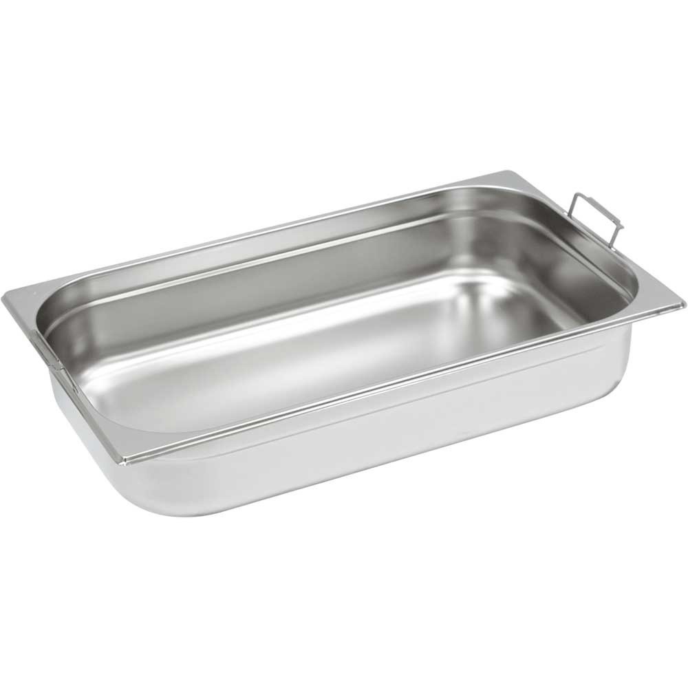 Produktabbildung: Stalgast Gastronormbehälter Serie NEW MODEL, GN 1/1 (100mm), mit Fallgriffen