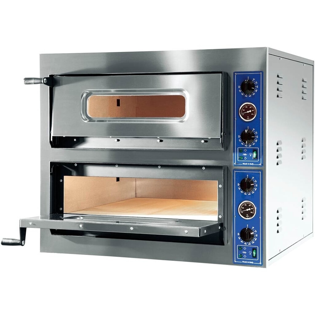 Produktabbildung: Stalgast GGF Pizzaofen mit zwei Kammern, 12 kW, 1010 x 850 x 750mm (BxTxH)