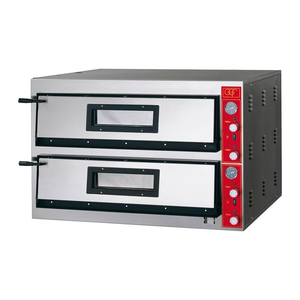 Produktabbildung: Stalgast GGF Pizzaofen mit zwei Kammern, 19,2 kW, 1150 x 1020 x 750 mm (BxTxH)