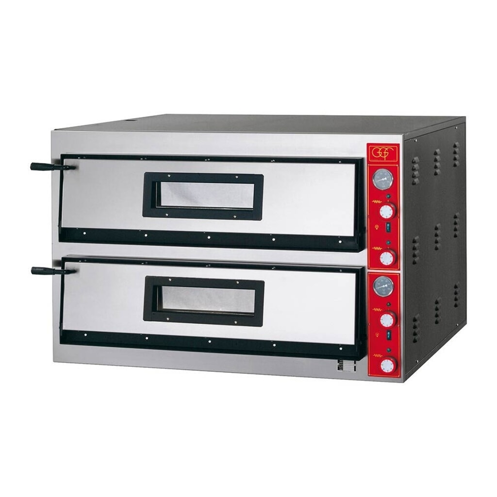Produktabbildung: Stalgast GGF Pizzaofen mit zwei Kammern, 19,2 kW, 1150 x 1020 x 750 mm (BxTxH)