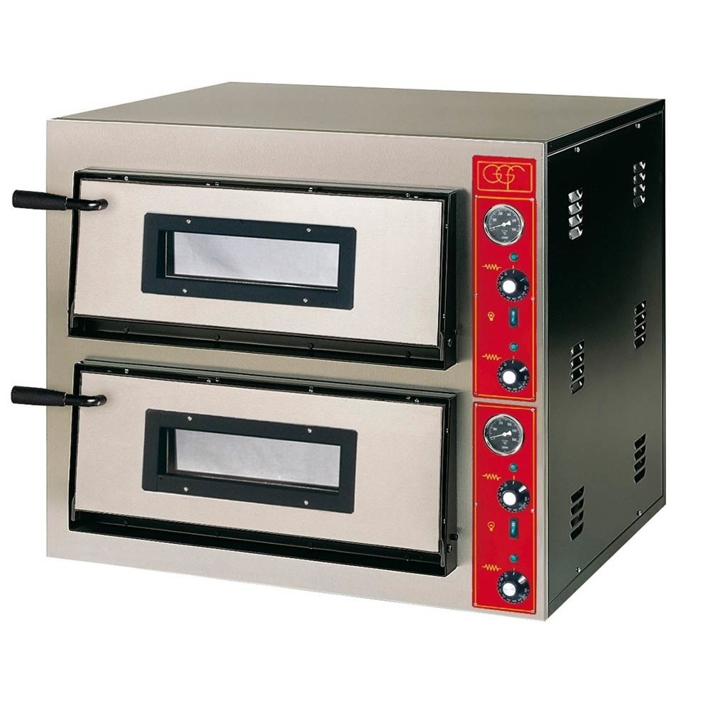 Produktabbildung: Stalgast GGF Pizzaofen mit zwei Kammern, 8,4 kW, 900 x 735 x 750 mm (BxTxH)