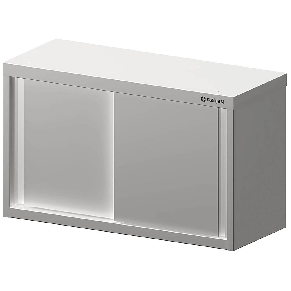 Produktabbildung: Stalgast Hängeschrank mit Schiebetüren, 900x300x600 mm, verschweißt