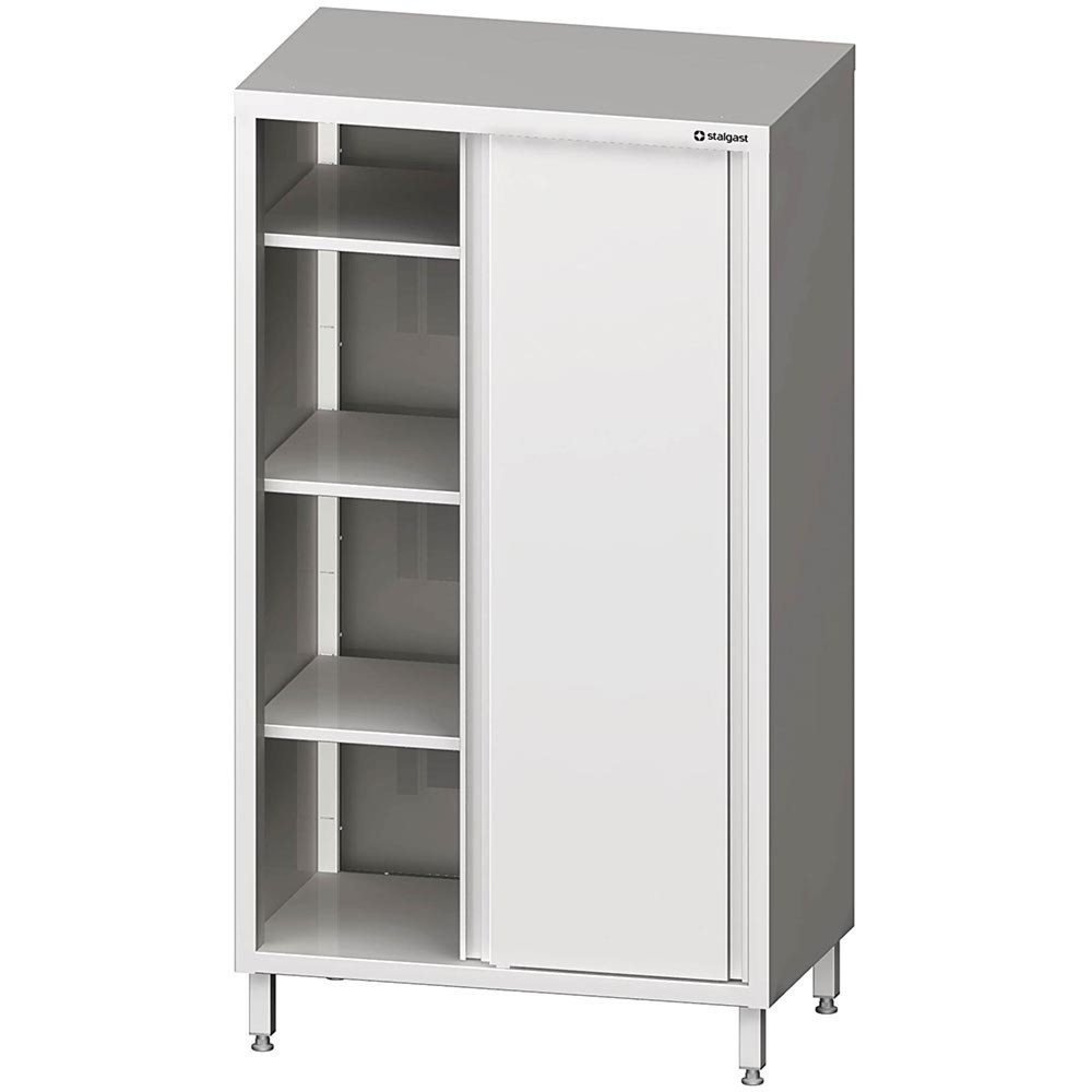 Produktabbildung: Stalgast Hochschrank mit Schiebetüren, 900x500x1800 mm, verschweißt