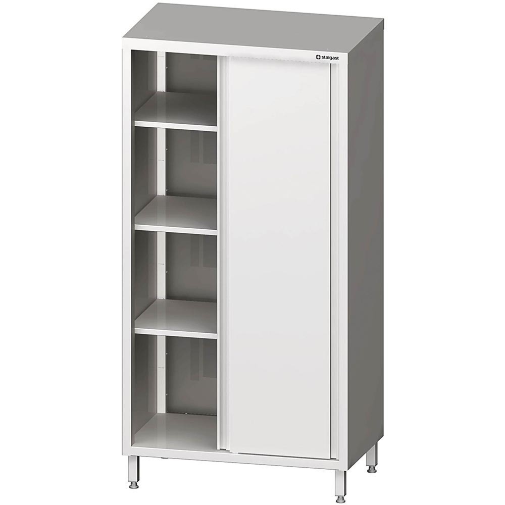 Produktabbildung: Stalgast Hochschrank mit Schiebetüren, 800x500x2000 mm, verschweißt