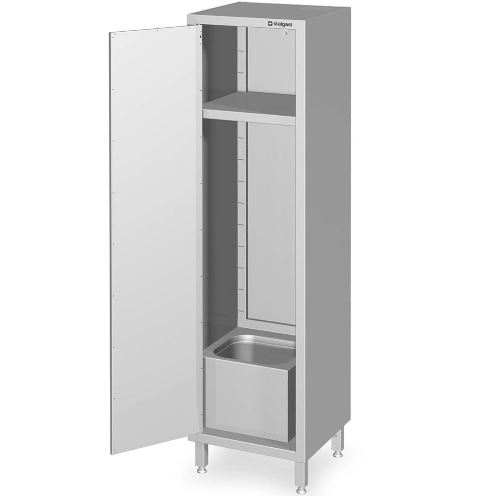 Produktabbildung Nr. 2: Stalgast Hochschrank mit Spülbecken für Reinigungsutensilien, 500x500x2000 mm, verschweißt