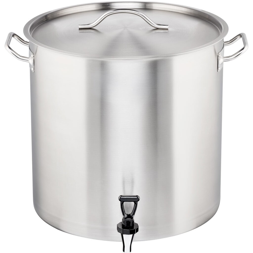 Stalgast Kartoffelkochkessel mit Ablasshahn und Deckel, Ø 400 mm, Höhe 400 mm, 50,3 Liter Produktabbildung: Stalgast Kartoffelkochkessel mit Ablasshahn und Deckel, Ø 400 mm, Höhe 400 mm, 50,3 Liter