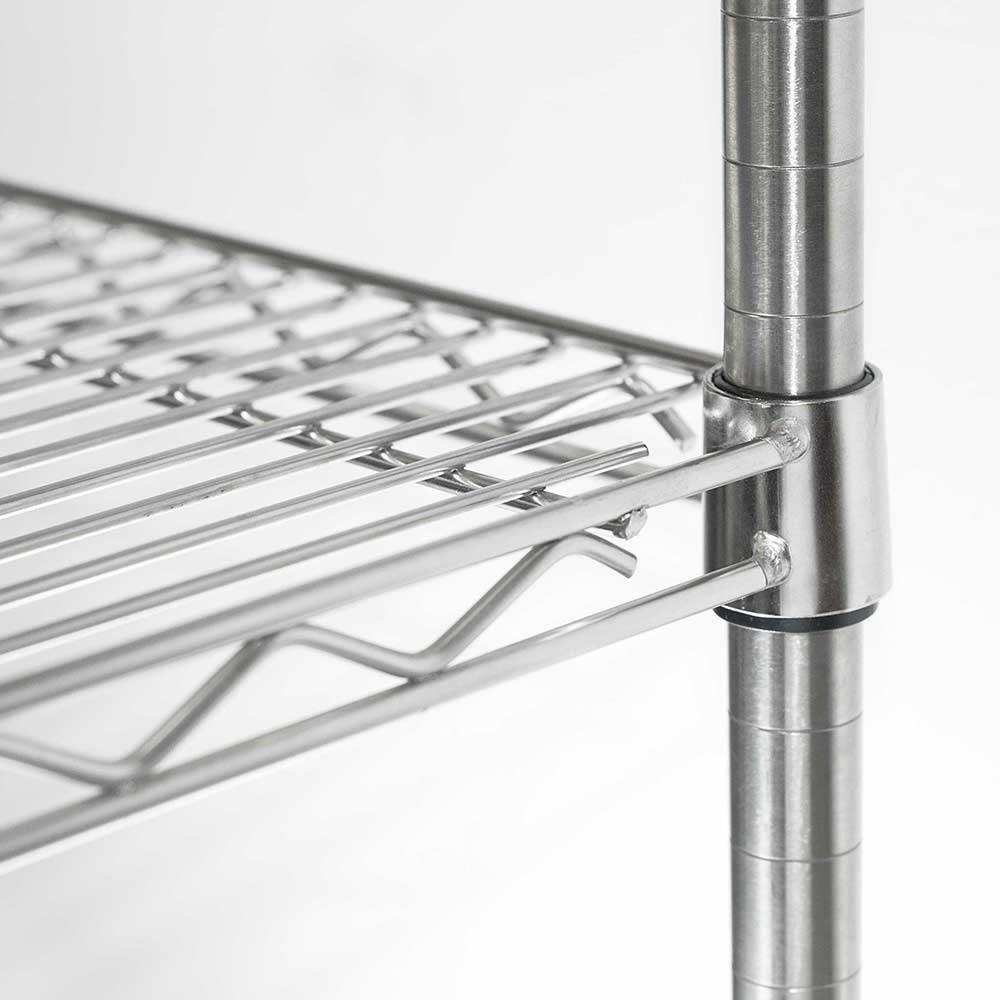 Produktabbildung Nr. 2: Stalgast Lagerregal aus Chromstahl 610x455x1800 mm