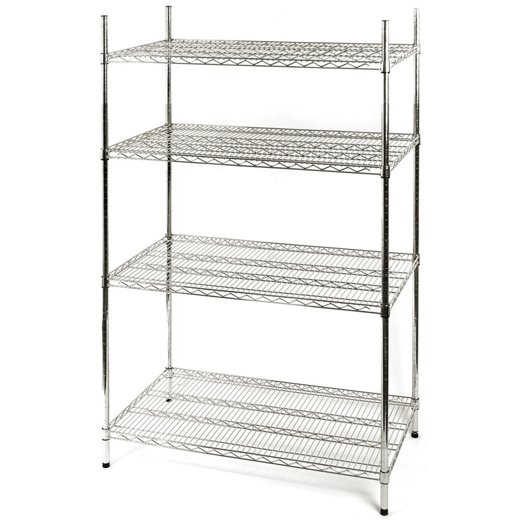 Stalgast Lagerregal aus Chromstahl 910x455x1800 mm Produktabbildung: Stalgast Lagerregal aus Chromstahl 910x455x1800 mm