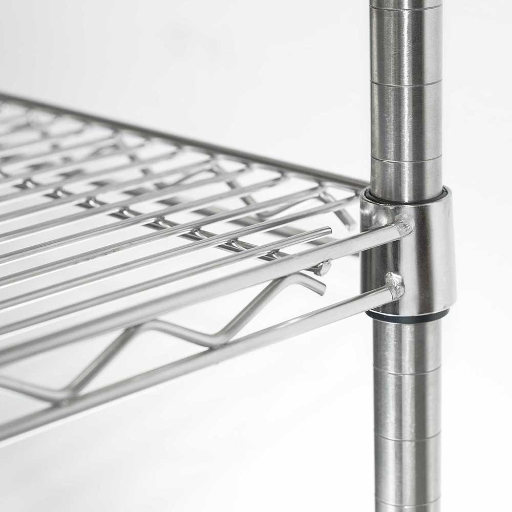 Produktabbildung Nr. 2: Stalgast Lagerregal aus Chromstahl 910x610x1800 mm
