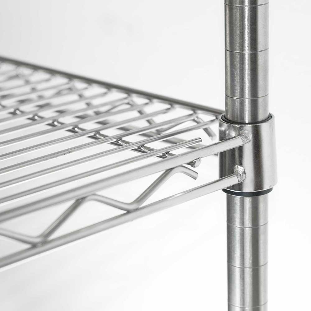 Produktabbildung Nr. 2: Stalgast Lagerregal aus verchromten Stahl, Abmessung 1220x610x1800 mm (BxTxH)