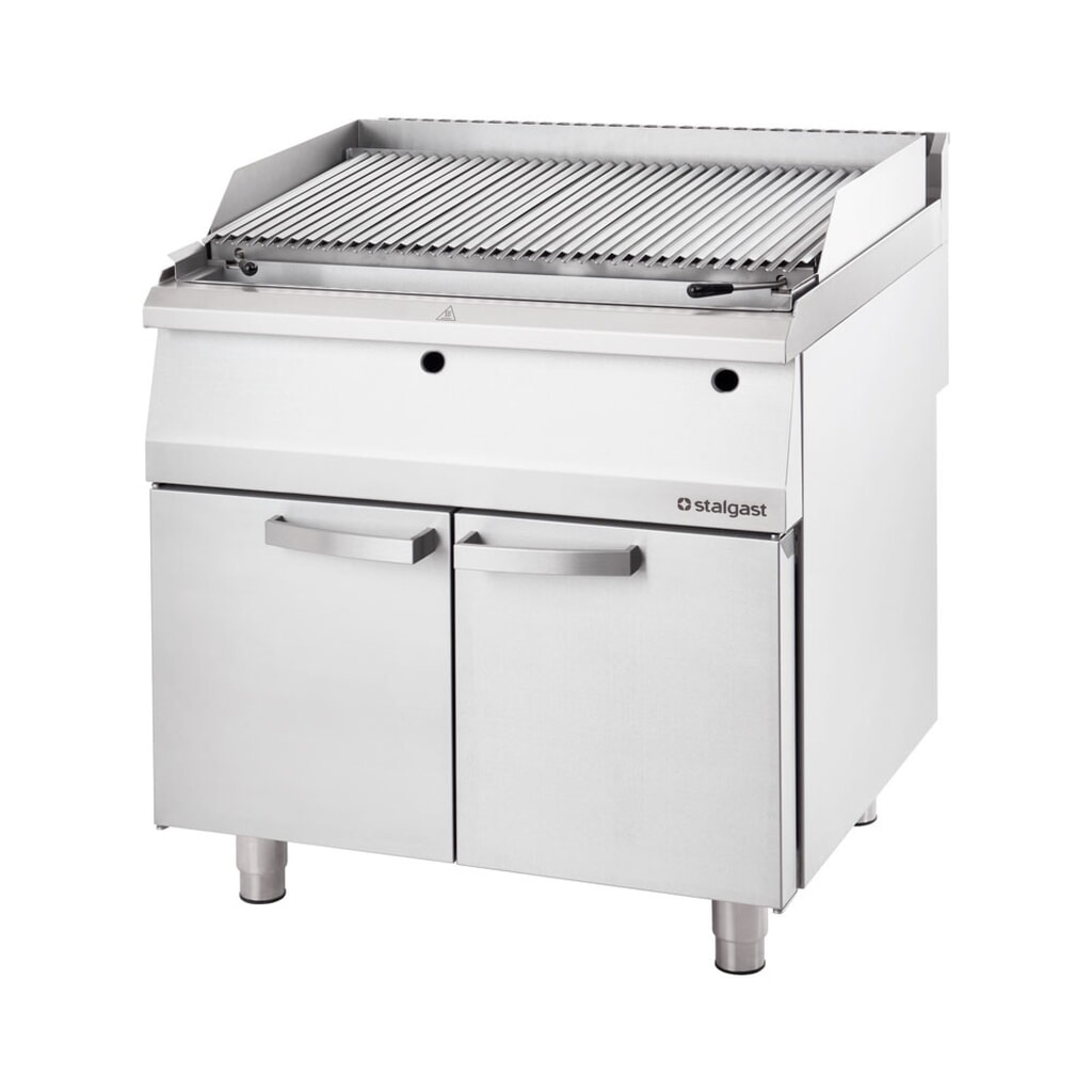 Stalgast Lavastein-Grill mit V-Rost für Fleisch und Gemüse, Serie 700 ND, 800 mm Produktabbildung: Stalgast Lavastein-Grill mit V-Rost für Fleisch und Gemüse, Serie 700 ND, 800 mm