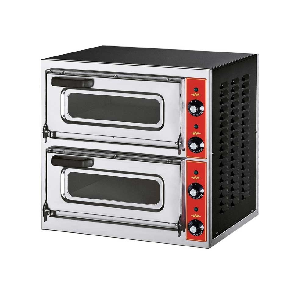 Produktabbildung: Stalgast Pizzaofen mit zwei Kammern für Pizzen bis zu Ø 400 mm